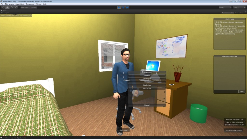 Virtual Crime Scene Simulator (VCSS)